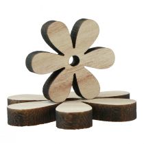 daiktų Taškinė apdaila medžio gėlės natūrali ruda stalo apdaila Ø2–6cm 20vnt