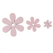 daiktų Taškinė apdaila medžio gėlės rožinė stalo dekoracija vasarinė Ø2–6cm 20vnt