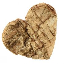 daiktų Taškinė apdaila medinė širdelė medinė širdelė žievė beržas 4cm 60vnt