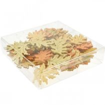 daiktų Stalo puošmena rudens rudens lapai išbarstyti dekoravimo lapai 4cm 72 vnt