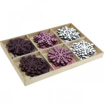 daiktų Eglutės puošmena snaigė pakabukas medis 8cm 36 vnt