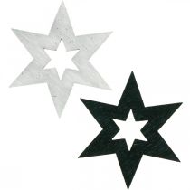 daiktų Medinės žvaigždės Dekoracija Išsklaidyta dekoracija Kalėdinė Juoda H4cm 72vnt