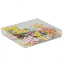 daiktų Spalvinga purkštuko dekoracija medinė drugelis 4,5×3cm 48 vnt