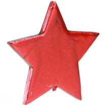 daiktų Raudonųjų žvaigždžių dekoras sklaidymui Ø3/5/7cm – 2 pasirinkimas – 44 vnt.