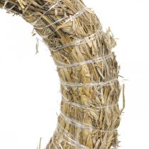 daiktų Šiaudų vainikas šiaudinis dekoratyvinis romėniškas vainikas 18/3cm 2vnt