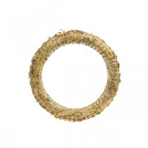 daiktų Šiaudinis vainikas 25/4cm 10 vnt