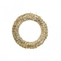 daiktų Šiaudinis vainikas 25/6cm 10 vnt