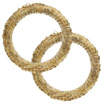 daiktų Šiaudų vainikas šiaudinis romėnų dekoravimo vainikas 30/4cm 2vnt