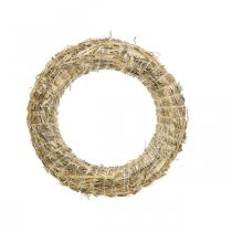 daiktų šiaudų vainikas 30/6cm 10 vnt
