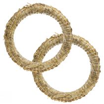 daiktų Šiaudų vainikas šiaudų vainikas ruošinys 30/6cm 2vnt