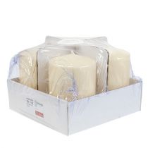 daiktų Stulpinė žvakė 150/100 kreminė 4 vnt