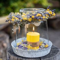 Pillar žvakė geltona citrininė Wenzel žvakės PURE žvakės 90×70mm