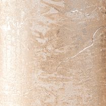 daiktų Stulpinės žvakės vienspalvio šviesaus aukso 85×200mm 2 vnt
