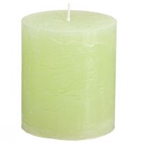 daiktų Stulpinės žvakės vienspalvės žvakės žalios žalios 70×80mm 4 vnt