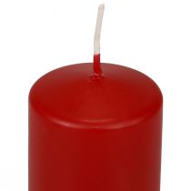 daiktų Stulpinės žvakės raudonos Advento žvakės mažos senos raudonos 70/50mm 24vnt