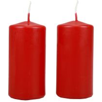 daiktų Stulpinės žvakės H100 Ø50cm raudonos žvakės 12vnt
