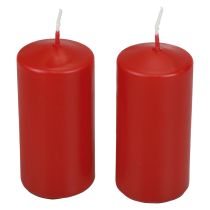 daiktų Stulpinės žvakės H100 Ø50cm raudonos žvakės 12vnt