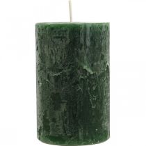 daiktų Vienspalvės žvakės Tamsiai žalios stulpinės žvakės 70×110mm 4vnt