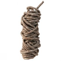 daiktų Stylo cord veltinio virvelė valcuota avies vilna ruda 10mm 15m
