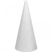 daiktų Putų polistirolo kūgiai balti 26cm x12cm 5 vnt