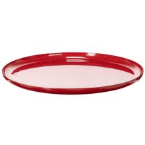 daiktų Dekoratyvinis padėklas, raudonas, minimalistinio dizaino, 27 cm