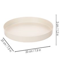 daiktų Apvalus dekoratyvinis padėklas namų aksesuarams, 20 cm