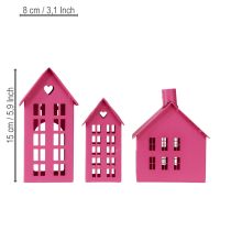 daiktų Žvakių nameliai: atmosferinis kambario dizainas atpalaiduojančioms, geros savijautos akimirkoms namuose, 15 cm