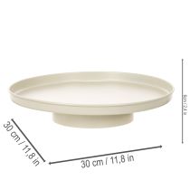 daiktų Dekoratyvinis padėklas 30 cm metalinis lėkštutė augalų dekoravimui