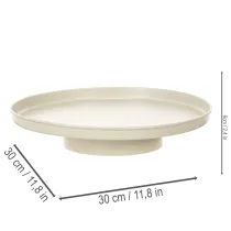 daiktų Dekoratyvinis padėklas 30 cm metalinis lėkštutė augalų dekoravimui