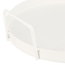 daiktų Padėklas su praktiškomis rankenomis, vintažinio stiliaus, universalioms dekoravimo idėjoms su gėlėmis ir natūraliomis medžiagomis, 30 cm