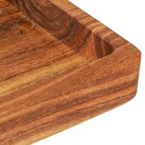 daiktų Stačiakampis padėklas iš alyvuotos akacijos medienos 40x15x4cm