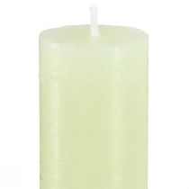 daiktų Stalo žvakės žalios žalios žvakės vienspalvės 34x240mm 4 vnt