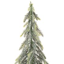 daiktų Dirbtinė eglė, apledėjusi, su mediniu pagrindu, žiemos dekoracija, 60 cm