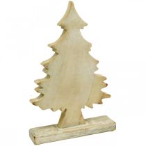 Deco eglutės medžio baltai nuplauto stalo puošmena Advent 32 × 20 × 5,5cm