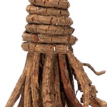 daiktų Dekoratyvinė eglutė iš gluosnio šakų ant medinio pagrindo, 68 cm