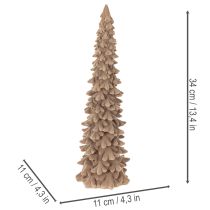 daiktų Dekoratyvinė kalėdinė eglutė žiemos puošmena, 34 cm