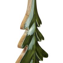 daiktų Eglutės medžio puošmena blizgi žalia 22,5x5x50cm