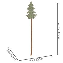 daiktų Dekoratyvinė Kalėdų eglutė ant pagaliuko, skirta sodinti ir aukštoms kompozicijoms, 45 cm, 6 vnt.
