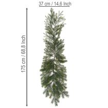 daiktų Dirbtinė dekoratyvinė eglės šaka kūrybinei floristikai, 175 cm
