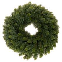 daiktų Dirbtinis eglės šakų vainikas, žalias, apvalus, 50 cm