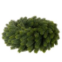 daiktų Dirbtinis eglės šakų vainikas, žalias, apvalus, 50 cm