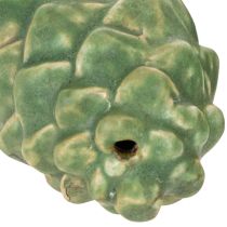 daiktų Keraminė pušies kankorėžio dekoracija, stalo dekoracija, rudeninė, 14 cm, 3 dalys