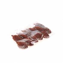 daiktų Dekoratyviniai kūgiai flokuoti Rooibos 9,5cm/8cm 12 vnt