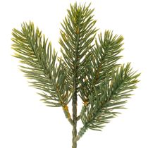 daiktų Dirbtinė žalia eglės šaka žiemos dekoracijoms, 25 cm, 24 vnt.
