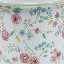 Augalinės puodelio rožės Emalio dekoratyvinis puodelis su rankena balta Ø9,5cm