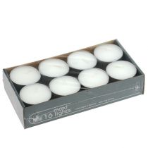 daiktų Arbatinės žvakutės maxi Ø58mm 16 vnt baltos spalvos