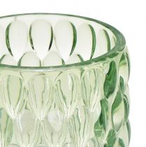 daiktų Žibintuvėlio stiklas žalias žibintuvėlis tamsintas stiklas Ø9,5cm H9cm 2vnt