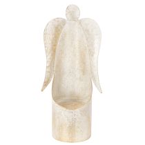 daiktų Žvakidė su angelo figūrėle, auksinė, stalo dekoravimui, 50 cm