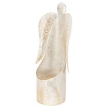 daiktų Žvakidė su angelo figūrėle, auksinė, stalo dekoravimui, 50 cm