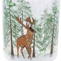 daiktų Arbatinės žvakidės laikiklio stiklas Kalėdų traškučių arbatinės žvakidės stiklas H13cm